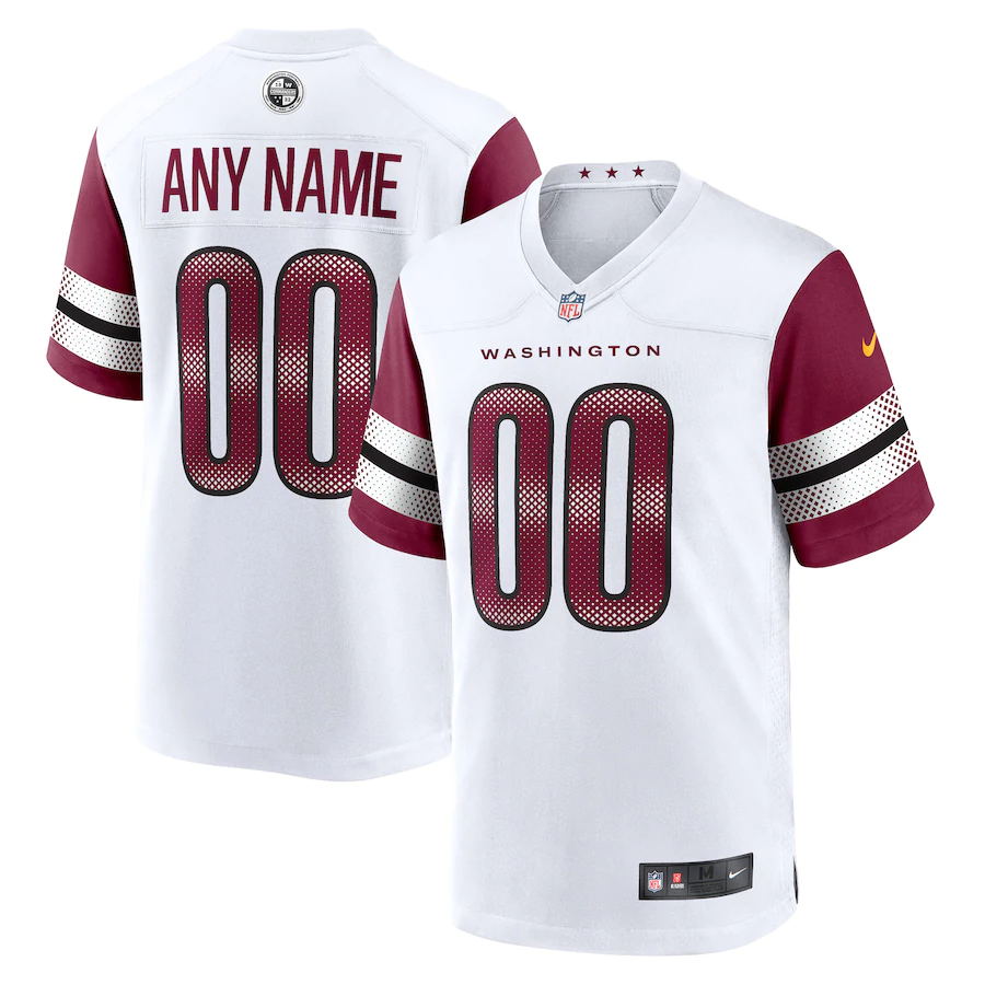 Men Washington Commanders Nike White Game Custom Player NFL Jersey